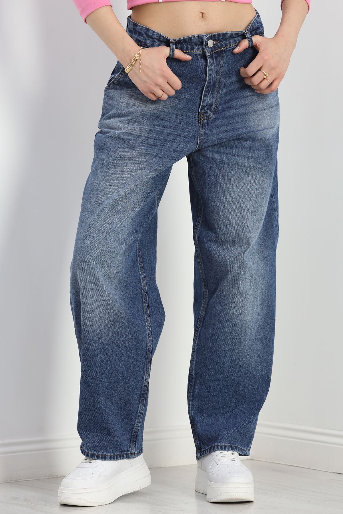 Baggy Kot Pantolon Mavi - 40088.1184.