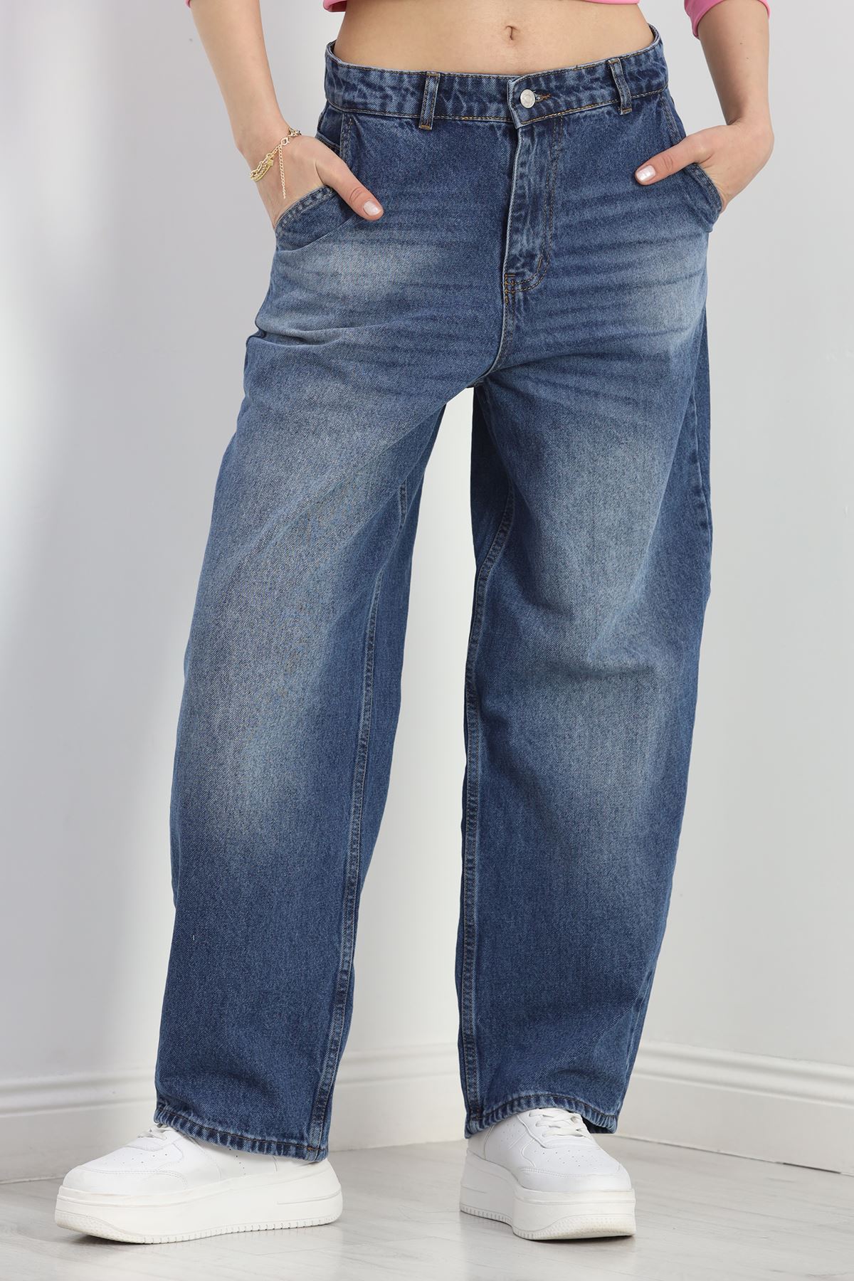 Baggy Kot Pantolon Mavi - 40088.1184.