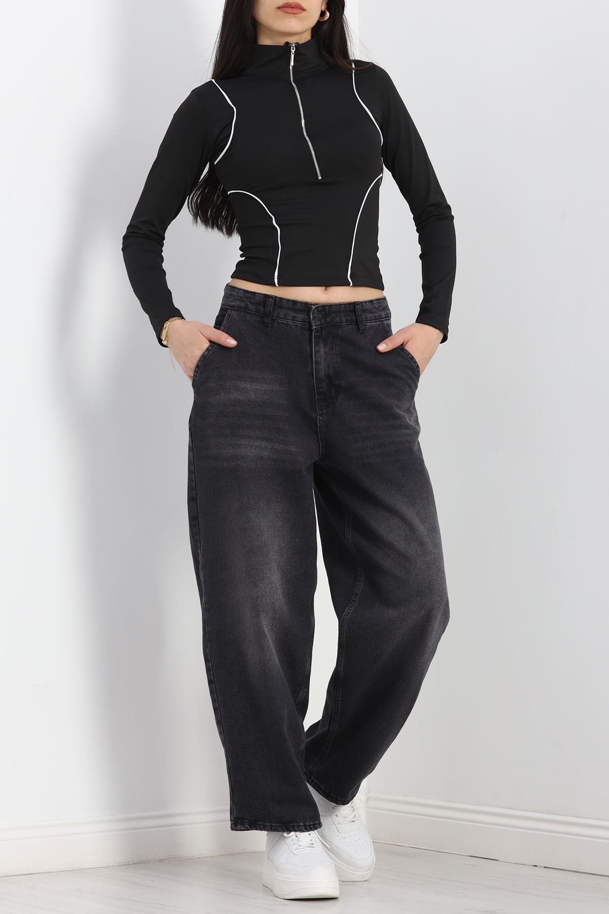 Baggy Kot Pantolon Füme - 40088.1184.