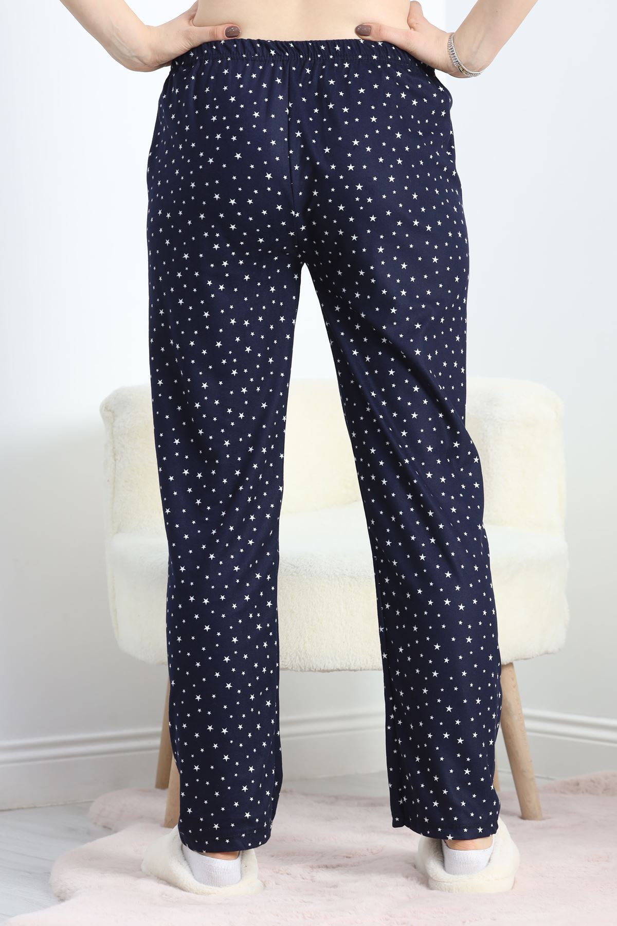 Desenli Süet Pijama Altı Laciyıldız - 103.1287.