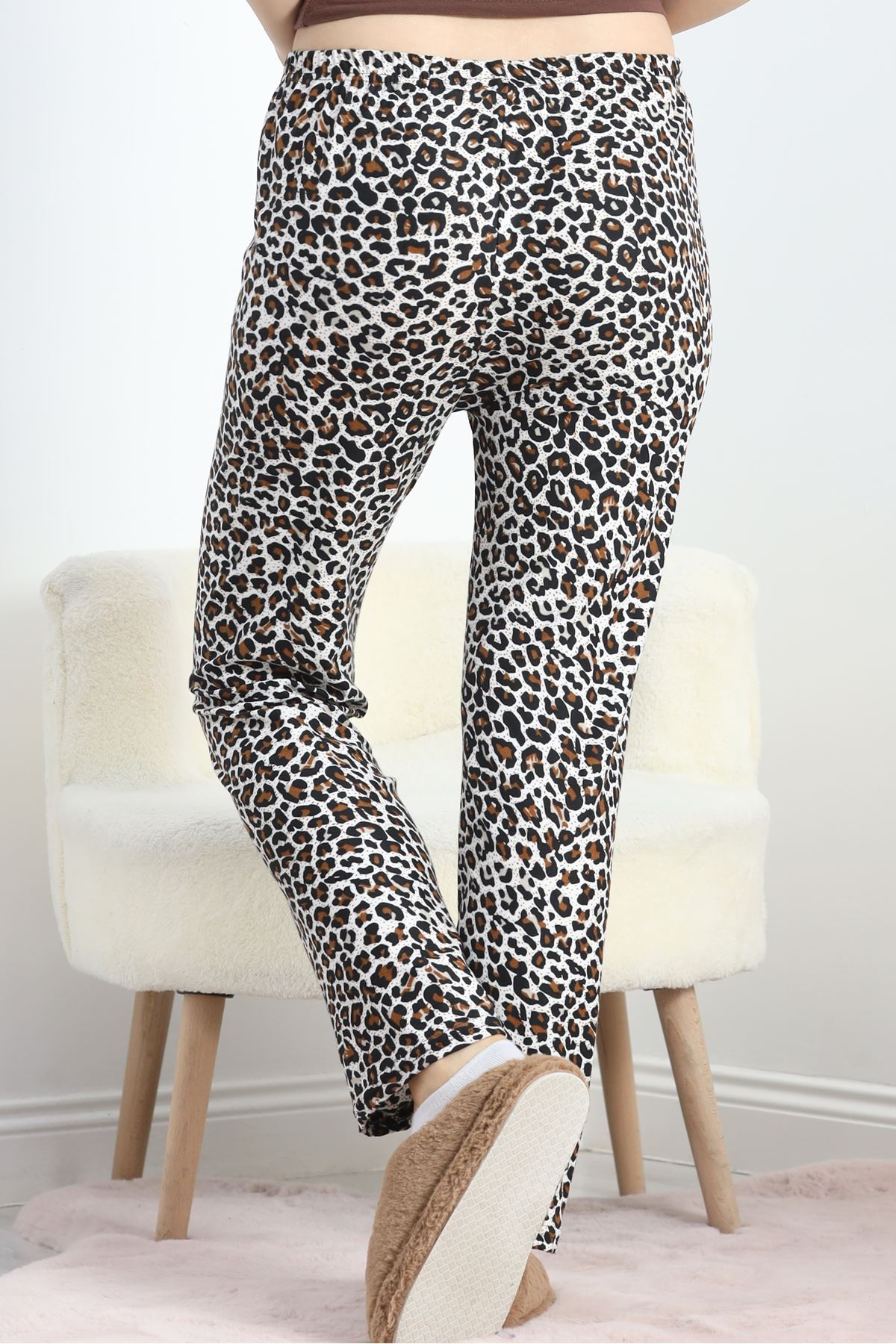 Desenli Süet Pijama Altı Leopar1 - 103.1287.