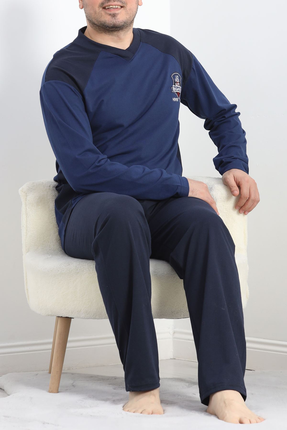 Erkek Pijama Takımı Lacivert - 20218.1838.