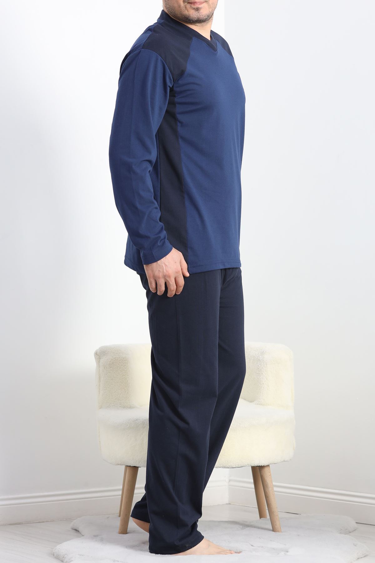 Erkek Pijama Takımı Lacivert - 20218.1838.