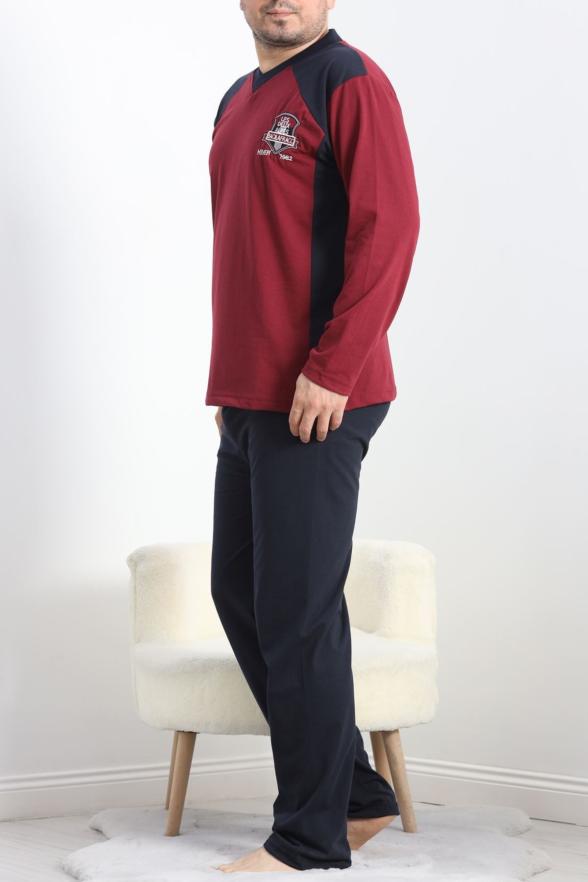 Erkek Pijama Takımı Bordo - 20218.1838.