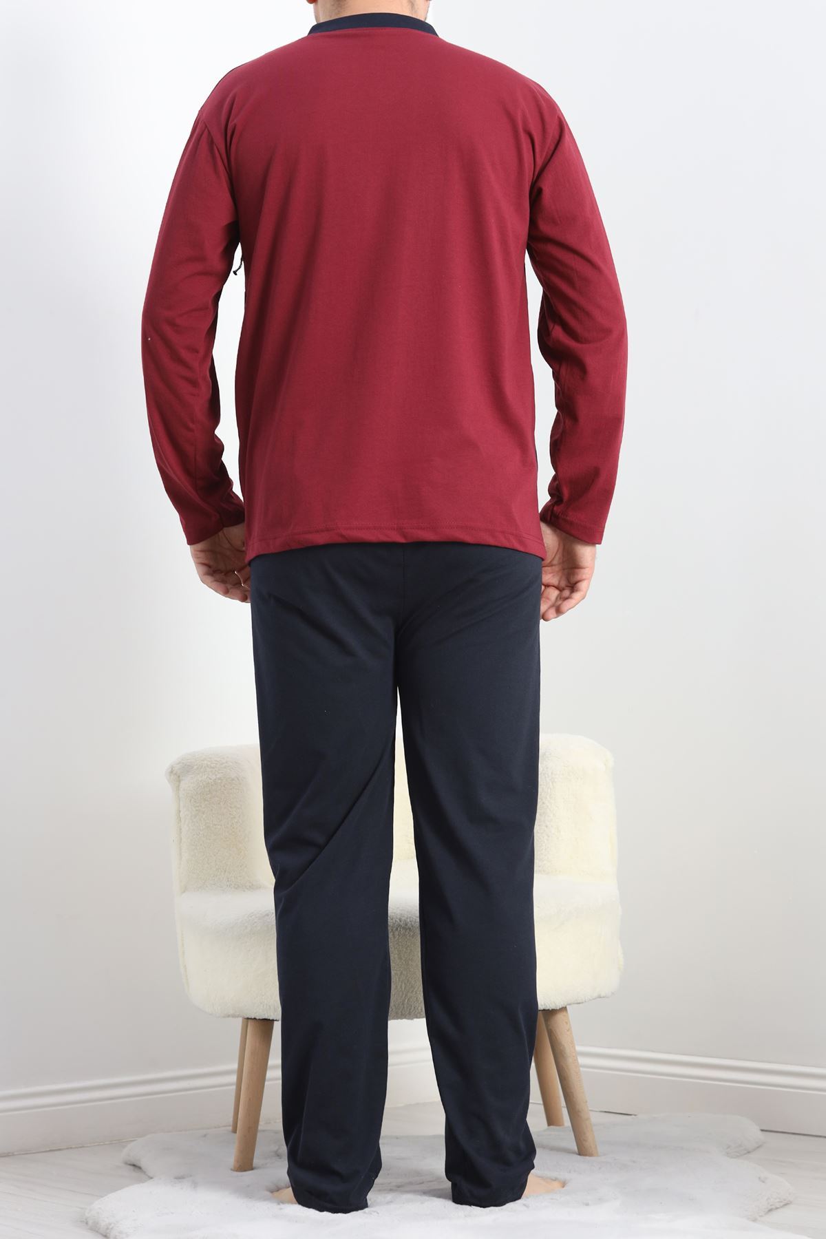 Erkek Pijama Takımı Bordo - 20218.1838.