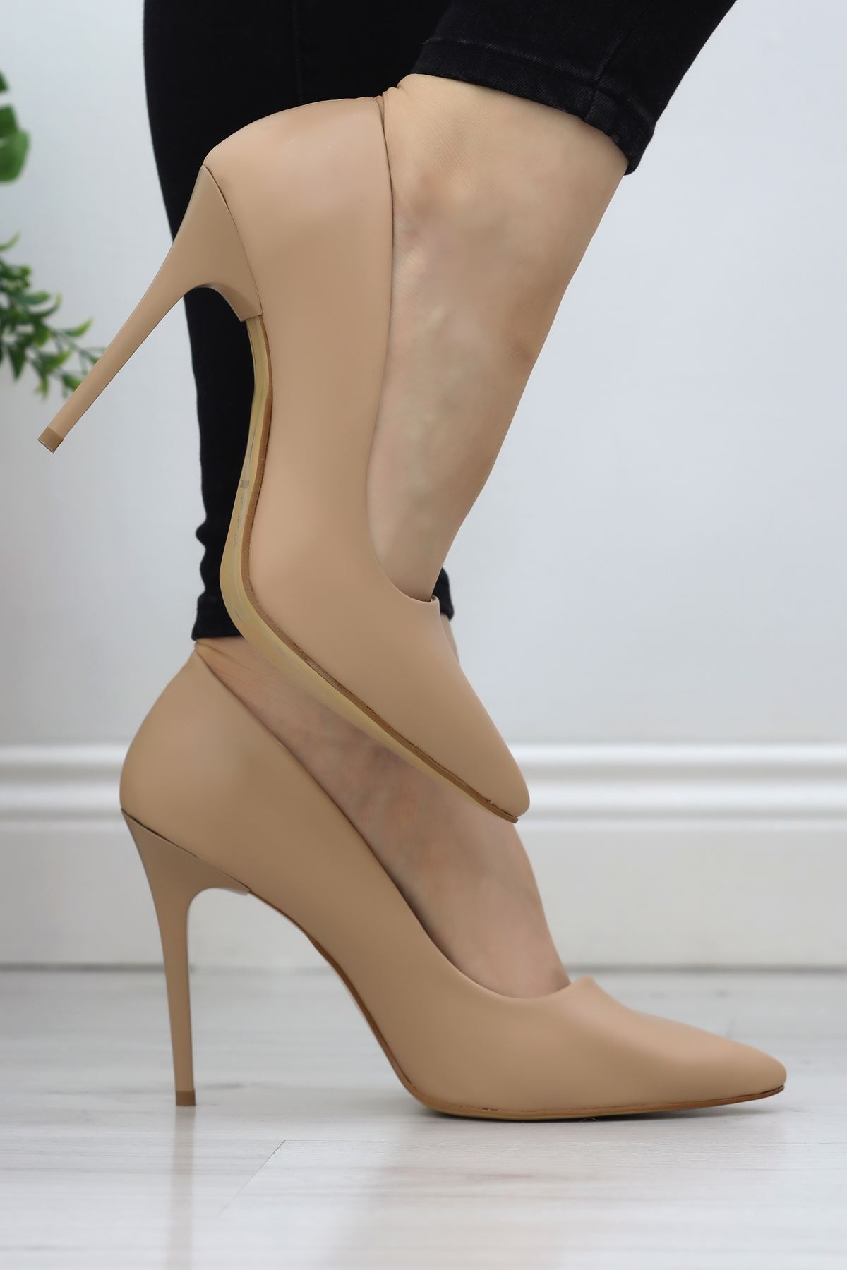 10 Cm Topuklu Stiletto Ten - 19581.264.