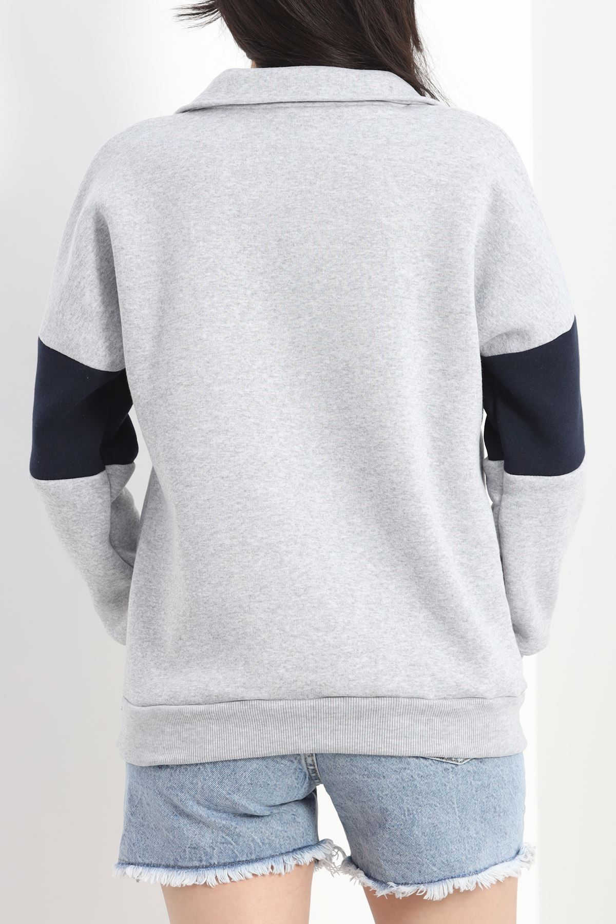 Fermuarlı 3 İplik Sweat Grilaci - 40028.1857.