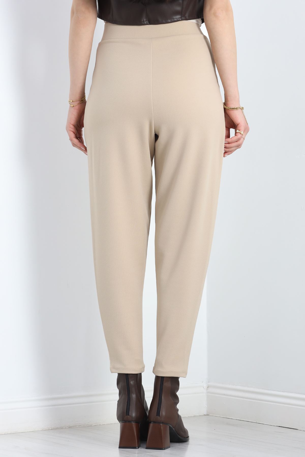 Zra Kumaş Balon Pantolon Bej - 50048.1865.