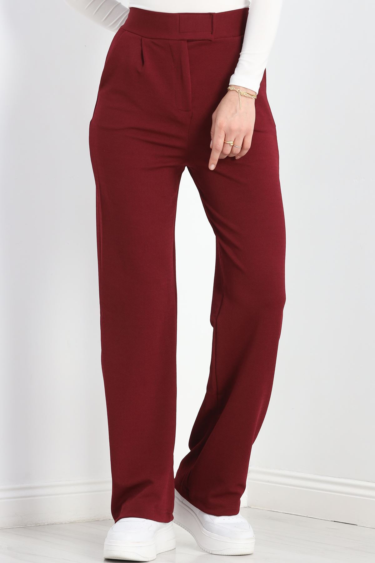 Cırtlı Pantolon Bordo - 2121.1254.
