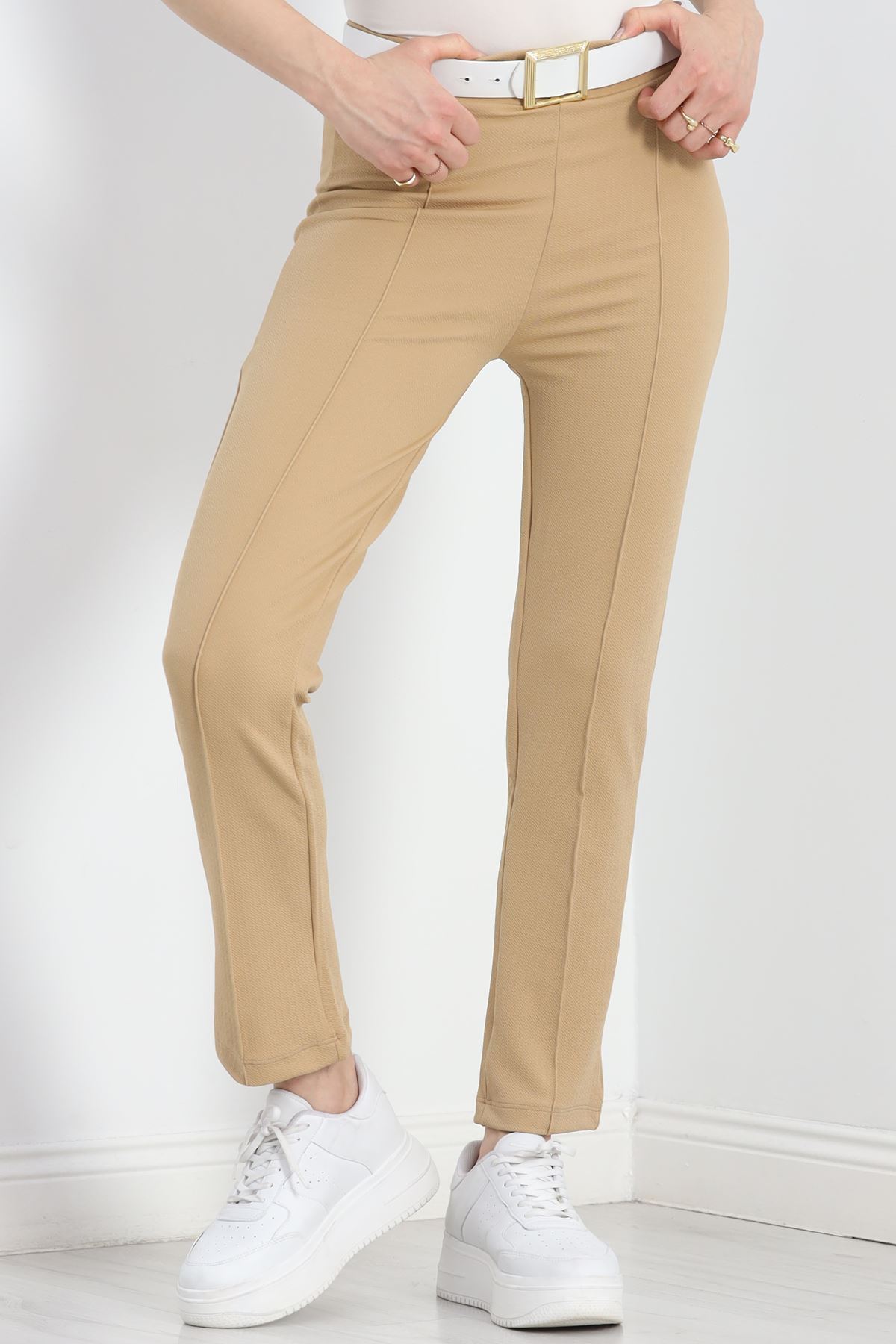Zra Crep Çımalı Pantolon Camel - 19607.308.