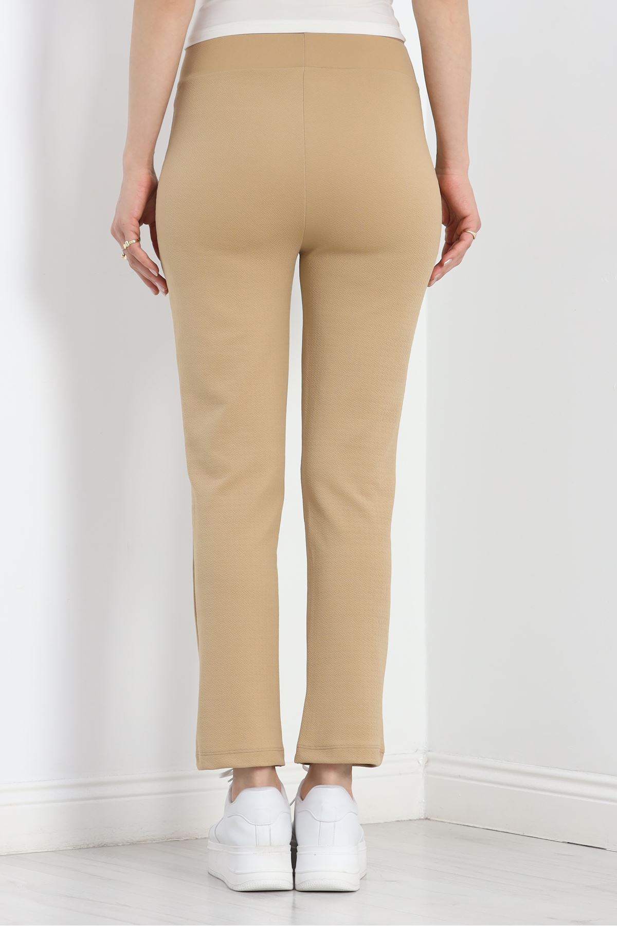 Zra Crep Çımalı Pantolon Camel - 19607.308.
